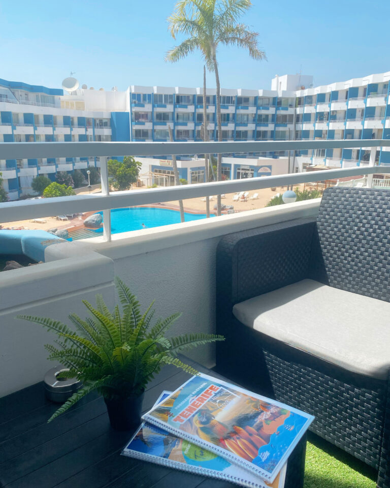 Tenerife Golf del Sur Sissy Apartman terasz